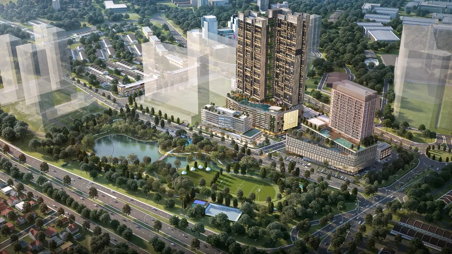 Site progress: where the towers stand