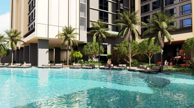 50m infinity pool