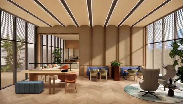Indoor co-working space