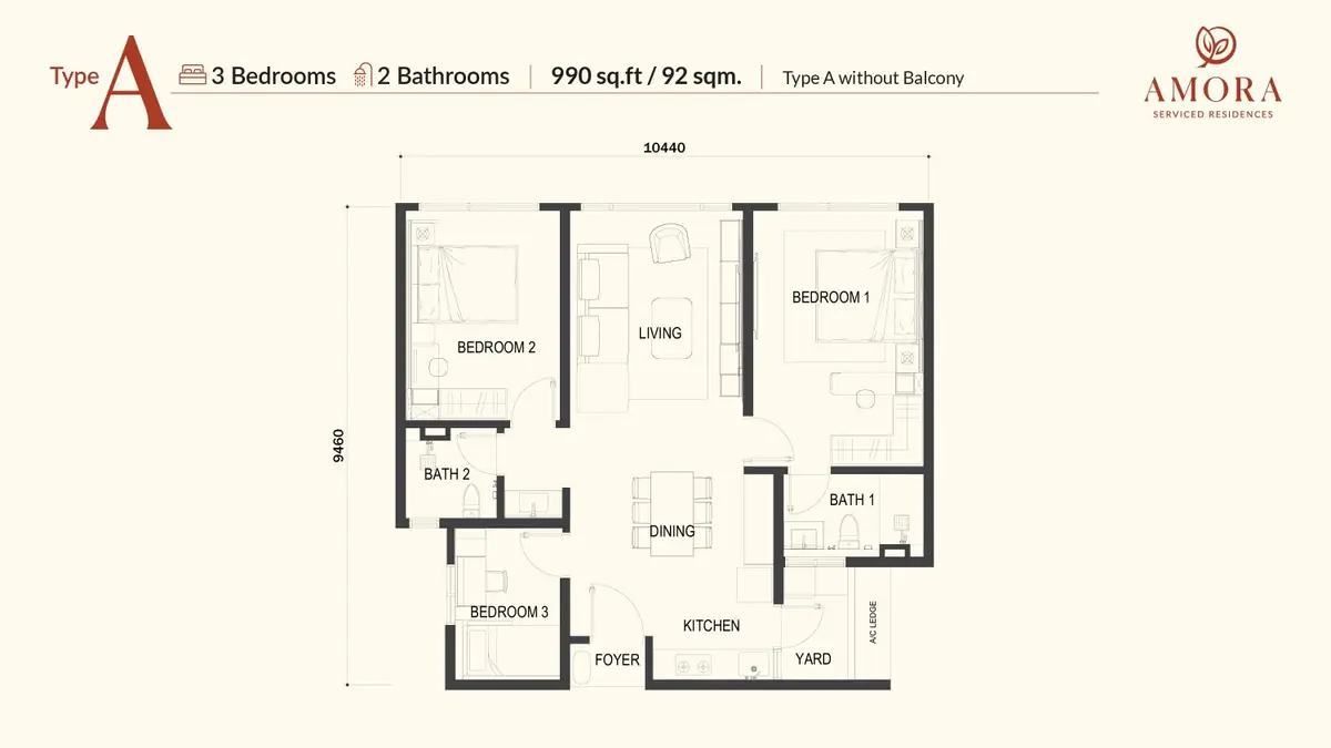 Type A1 floor plan