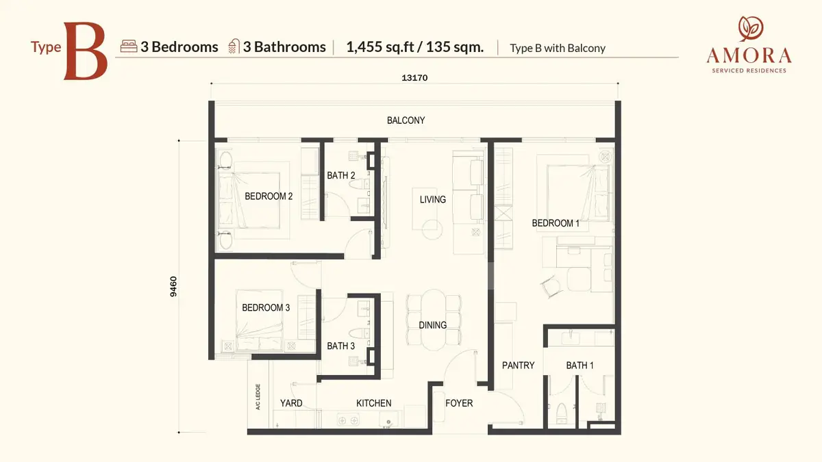 Type B2 floor plan