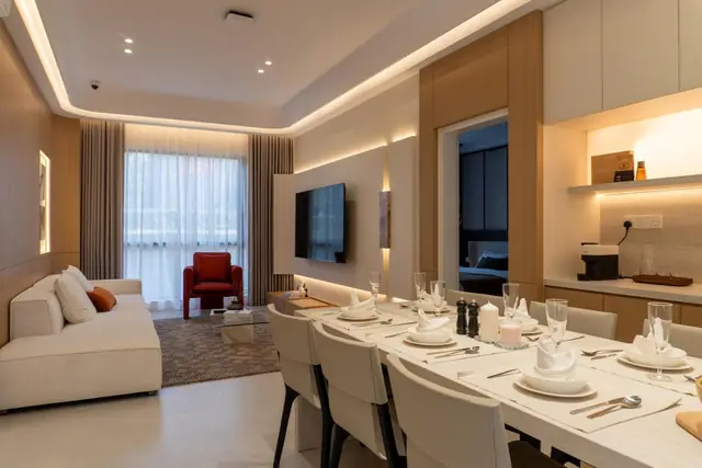Dining and kitchen